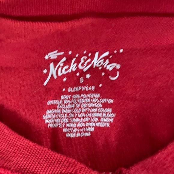 Nick & Nora Sock Monkey Red & Blue Striped Onesie Pajamas, Sz Small - Picture 8 of 14